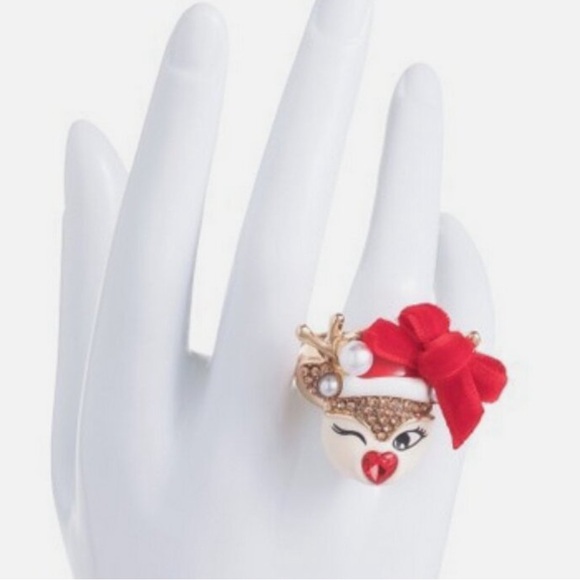 Betsey Johnson Reindeer Ring - Picture 6 of 6